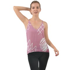 Elements Scribble Wiggly Lines Chiffon Cami by Cemarart