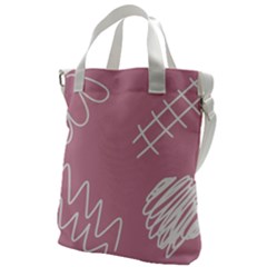 Elements Scribble Wiggly Lines Canvas Messenger Bag by Cemarart