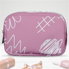 Elements Scribble Wiggly Lines Make Up Pouch (small) by Cemarart