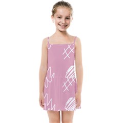 Elements Scribble Wiggly Lines Kids  Summer Sun Dress by Cemarart