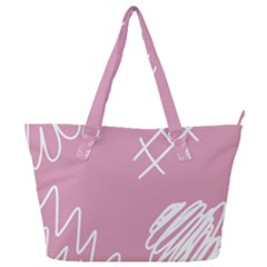 Elements Scribble Wiggly Lines Full Print Shoulder Bag by Cemarart