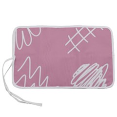 Elements Scribble Wiggly Lines Pen Storage Case (s) by Cemarart