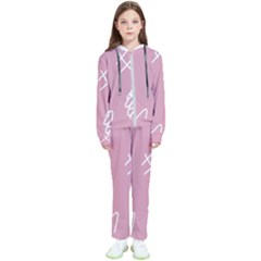 Elements Scribble Wiggly Lines Kids  Tracksuit by Cemarart