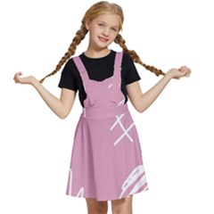 Elements Scribble Wiggly Lines Kids  Apron Dress by Cemarart