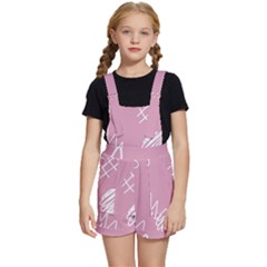 Elements Scribble Wiggly Lines Kids  Short Overalls by Cemarart