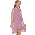 Elements Scribble Wiggly Lines Kids  Frill Swing Dress View3