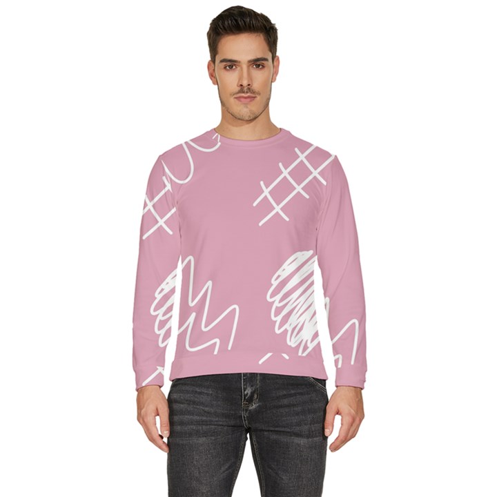 Elements Scribble Wiggly Lines Men s Fleece Sweatshirt