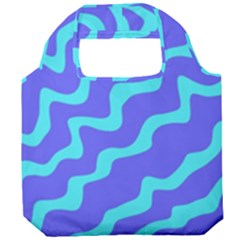 Purple Mint Turquoise Background Foldable Grocery Recycle Bag by Cemarart