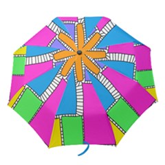 Shapes Texture Colorful Cartoon Folding Umbrellas by Cemarart