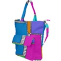 Shapes Texture Colorful Cartoon Shoulder Tote Bag View1