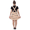 Lines Dots Pattern Abstract Velvet Suspender Skater Skirt View2