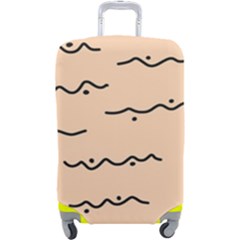 Lines Dots Pattern Abstract Luggage Cover (large) by Cemarart