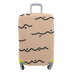 Lines Dots Pattern Abstract Luggage Cover (small) by Cemarart