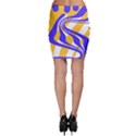 Print Pattern Warp Lines Bodycon Skirt View2