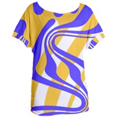 Print Pattern Warp Lines Women s Oversized T-Shirt