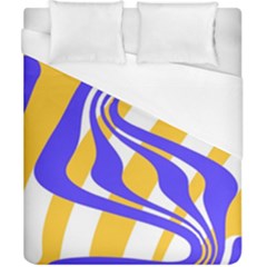 Print Pattern Warp Lines Duvet Cover (California King Size)