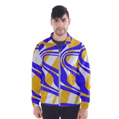 Print Pattern Warp Lines Men s Windbreaker