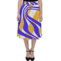 Print Pattern Warp Lines Classic Midi Skirt View1