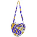 Print Pattern Warp Lines Heart Shoulder Bag View1