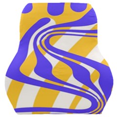 Print Pattern Warp Lines Car Seat Back Cushion 