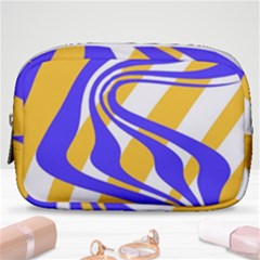 Print Pattern Warp Lines Make Up Pouch (small) by Cemarart