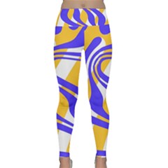 Print Pattern Warp Lines Lightweight Velour Classic Yoga Leggings