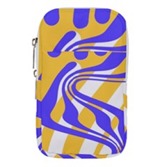 Print Pattern Warp Lines Waist Pouch (small) by Cemarart