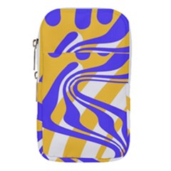 Print Pattern Warp Lines Waist Pouch (large) by Cemarart