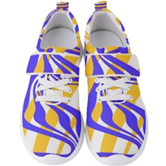 Print Pattern Warp Lines Men s Velcro Strap Shoes