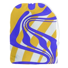 Print Pattern Warp Lines Drawstring Pouch (3xl) by Cemarart