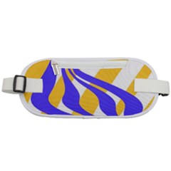 Print Pattern Warp Lines Rounded Waist Pouch by Cemarart