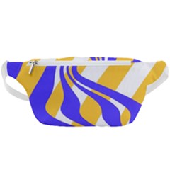 Print Pattern Warp Lines Waist Bag  by Cemarart