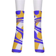 Print Pattern Warp Lines Crew Socks