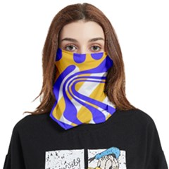 Print Pattern Warp Lines Face Covering Bandana (two Sides) by Cemarart