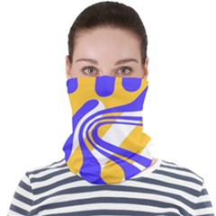 Print Pattern Warp Lines Face Seamless Bandana (Adult)