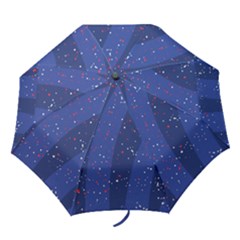 Texture Multicolour Ink Dip Flare Folding Umbrellas by Cemarart