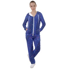 Texture Multicolour Ink Dip Flare Women s Tracksuit by Cemarart