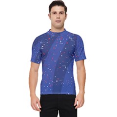 Texture Multicolour Ink Dip Flare Men s Short Sleeve Rash Guard by Cemarart