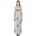 Pattern Leaves Daisies Print Empire Waist Maxi Dress View1