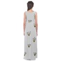 Pattern Leaves Daisies Print Empire Waist Maxi Dress View2