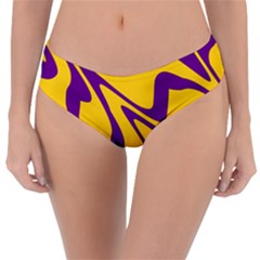 Waves Pattern Lines Wiggly Reversible Classic Bikini Bottoms by Cemarart