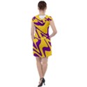 Waves Pattern Lines Wiggly Drawstring Hooded Dress View2