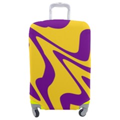 Waves Pattern Lines Wiggly Luggage Cover (medium) by Cemarart