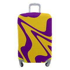 Waves Pattern Lines Wiggly Luggage Cover (small) by Cemarart