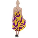 Waves Pattern Lines Wiggly High-Low Halter Chiffon Dress  View2