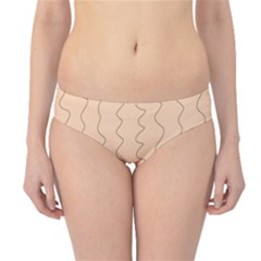 Lines Pattern Wiggly Minimal Print Hipster Bikini Bottoms by Cemarart