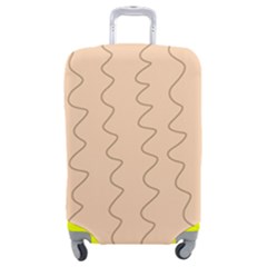 Lines Pattern Wiggly Minimal Print Luggage Cover (medium) by Cemarart