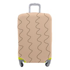 Lines Pattern Wiggly Minimal Print Luggage Cover (small) by Cemarart