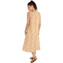 Lines Pattern Wiggly Minimal Print Summer Maxi Dress View2