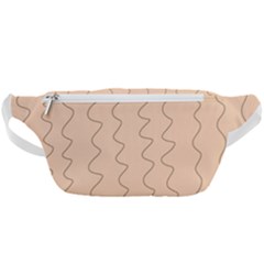 Lines Pattern Wiggly Minimal Print Waist Bag  by Cemarart